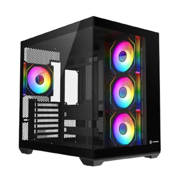 Revenger Air Space BTF Mesh Full Tower Black ATX Gaming Desktop Case with 4 ARGB Fan